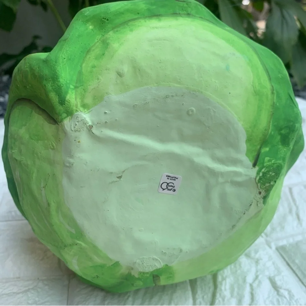 Vintage Paper Mache Bunny Rabbit In Cabbage Decor Department 56